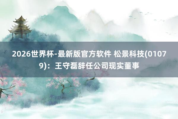 2026世界杯-最新版官方软件 松景科技(01079)：王守磊辞任公司现实董事