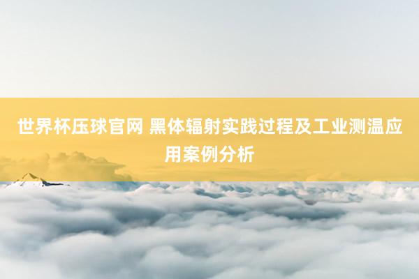 世界杯压球官网 黑体辐射实践过程及工业测温应用案例分析